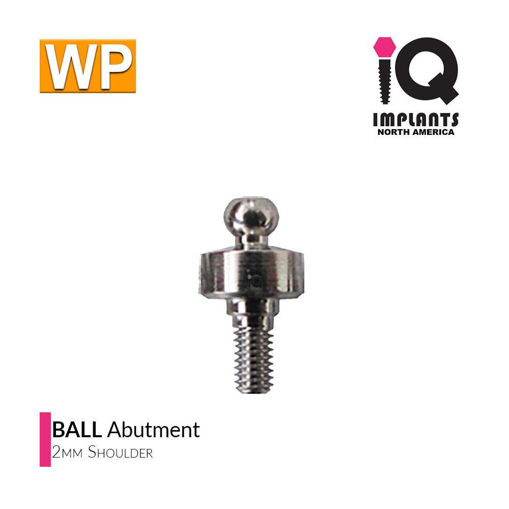 Ball Abutment, 2mm WP