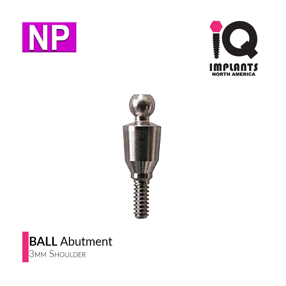 Ball Abutment, 3mm NP