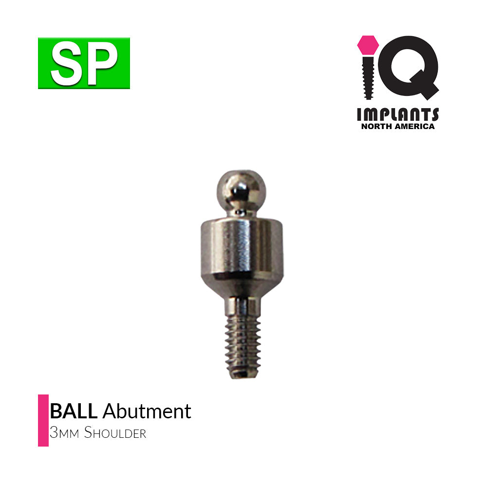 Ball Abutment, 3mm SP