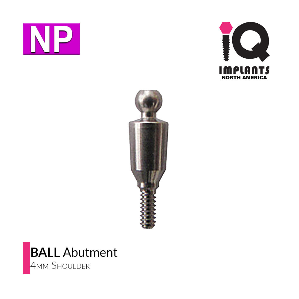 Ball Abutment, 4mm NP