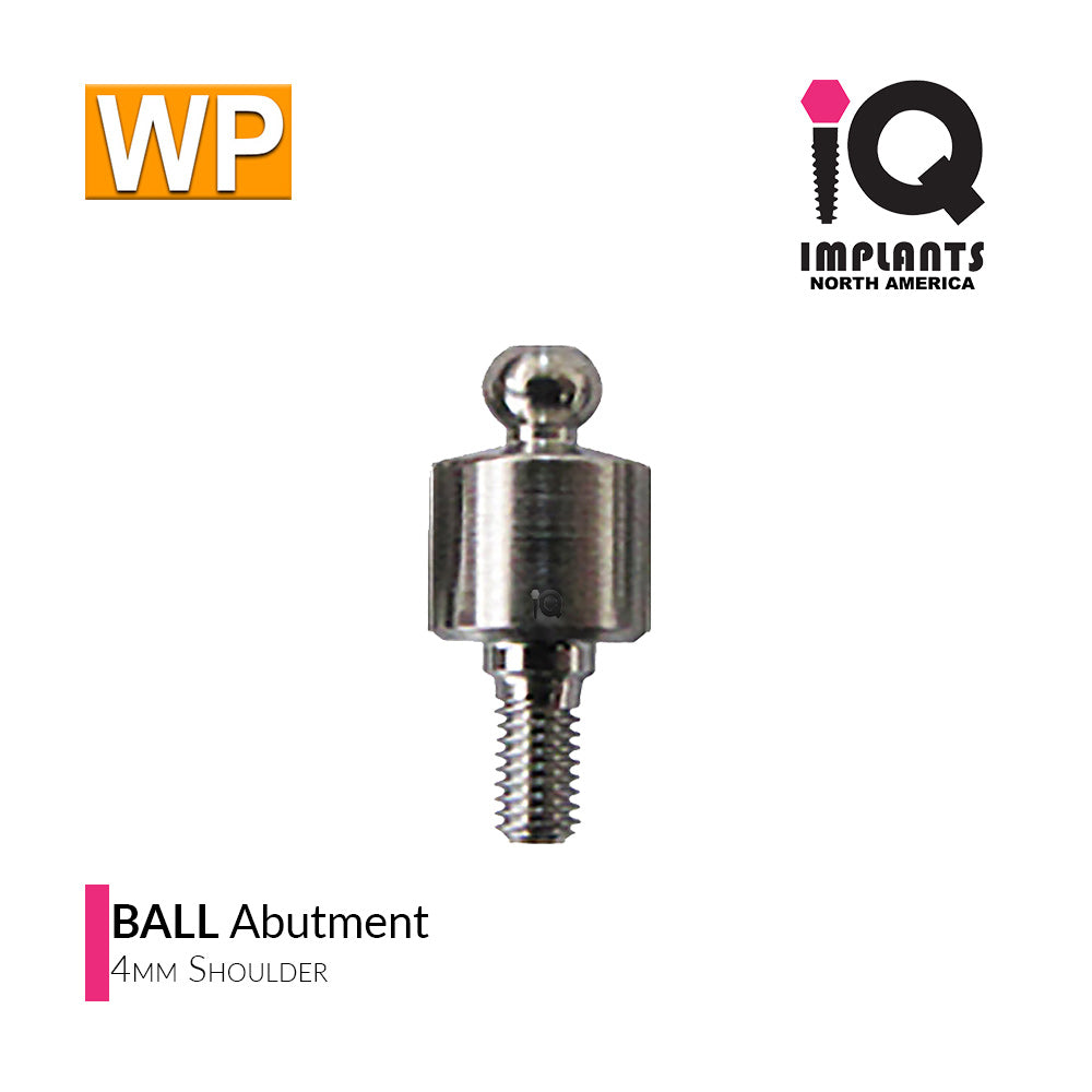 Ball Abutment, 4mm WP