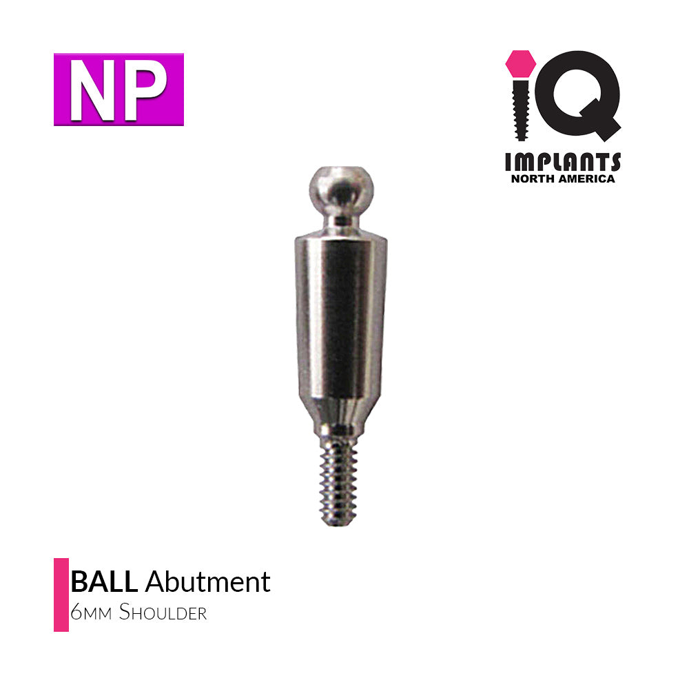 Ball Abutment, 6mm NP