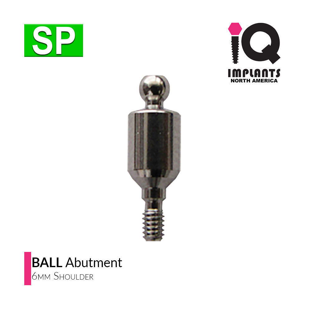 Ball Abutment, 6mm SP