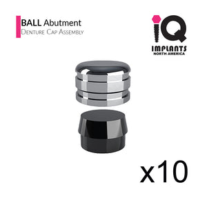 Ball Abutment Denture Replacement Housing Assembly (10 Pack)