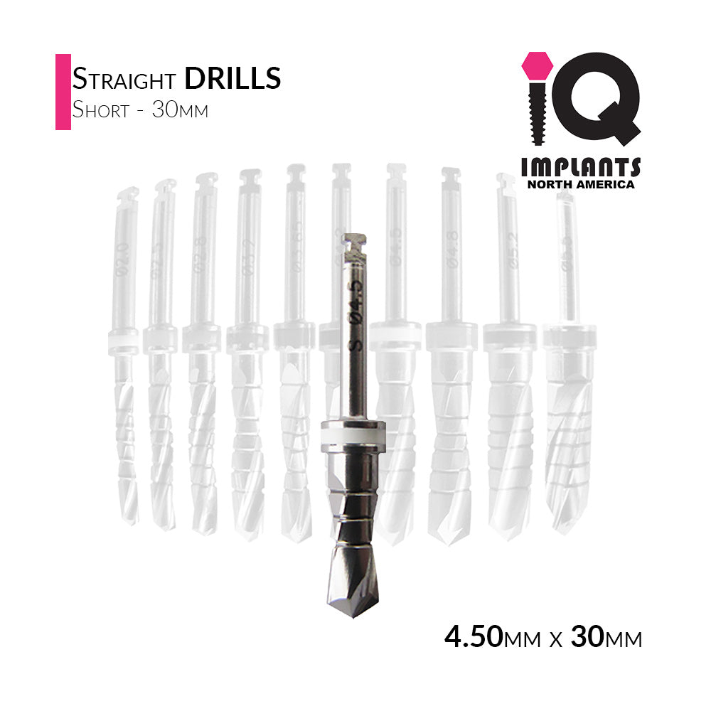 Straight Drill Short, 4.50mmD x 30mmL