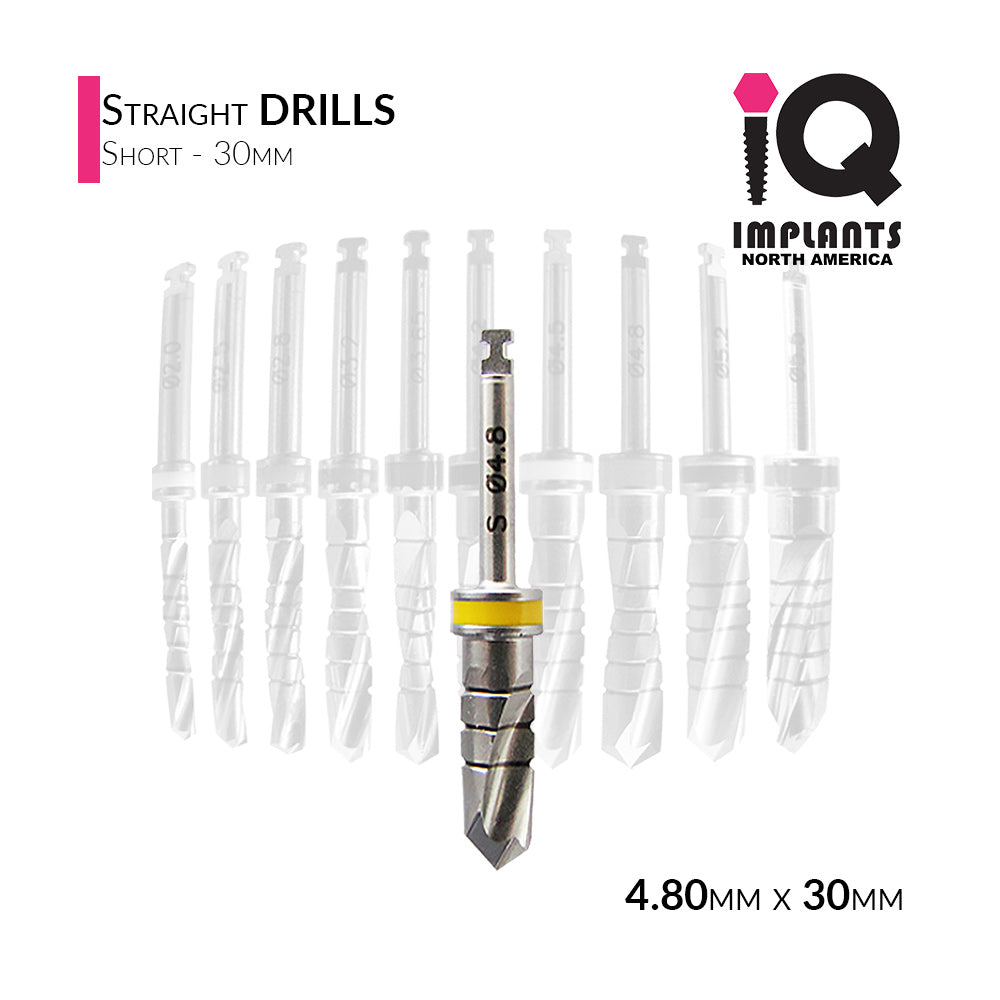 Straight Drill Short, 4.80mmD x 30mmL