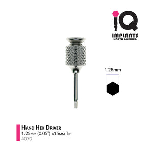Hand Hex Driver, 1.25mm x15mm
