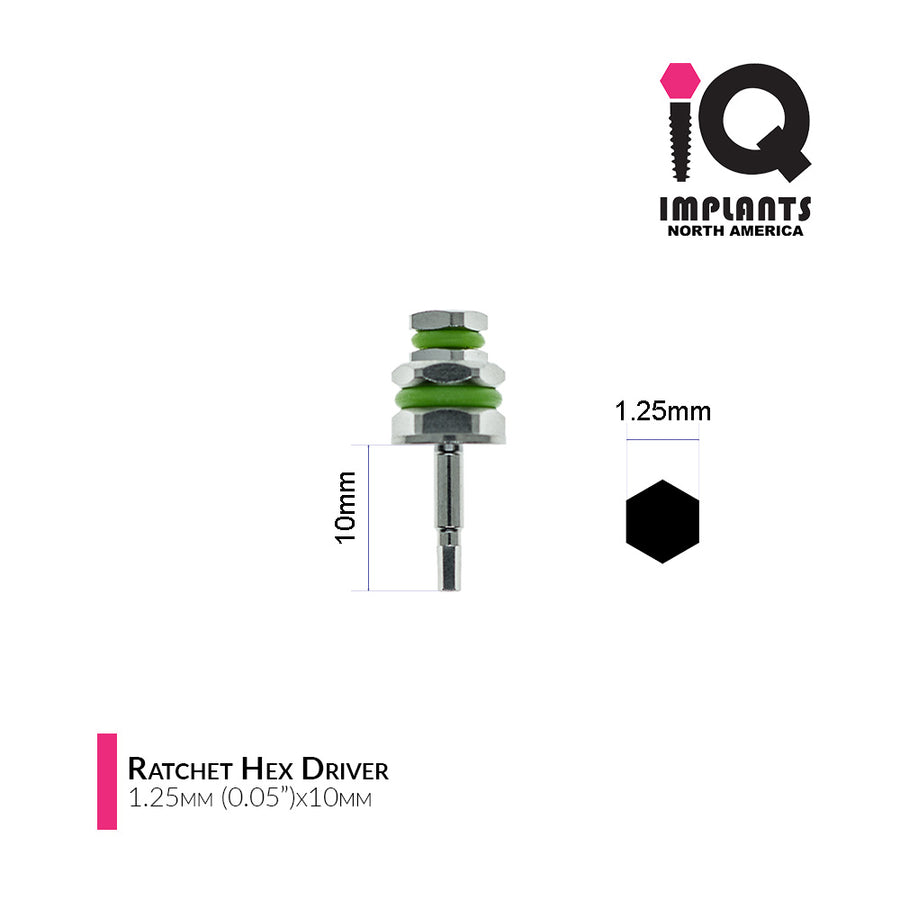 Hex Driver for Ratchet, 1.25mm x10mm