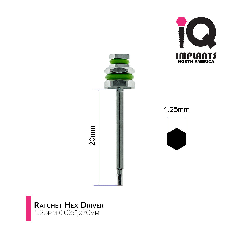 Hex Driver for Ratchet, 1.25mm x20mm