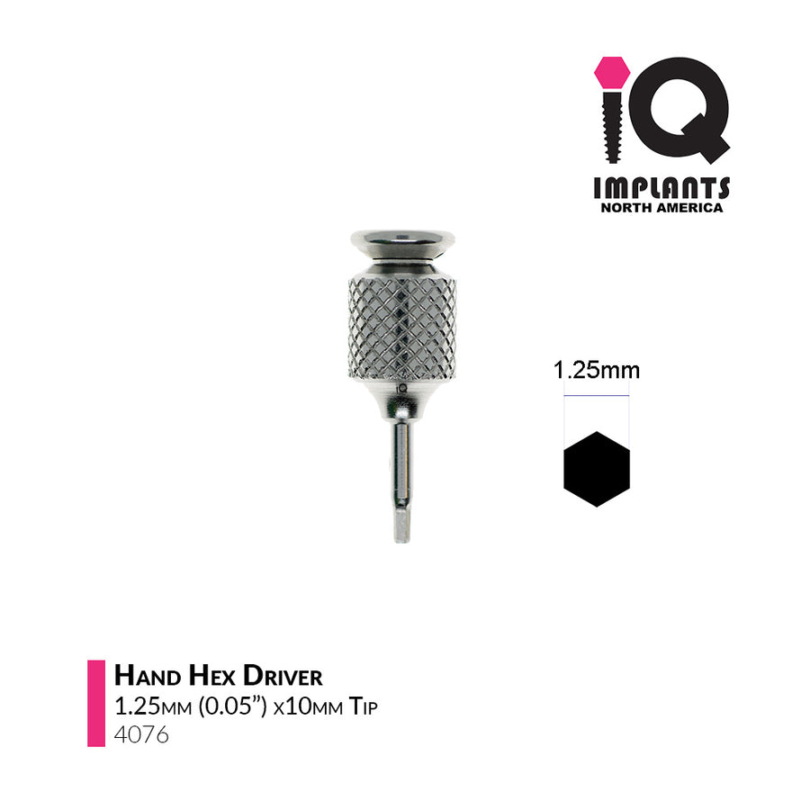 Hand Hex Driver,  1.25mm x10mm