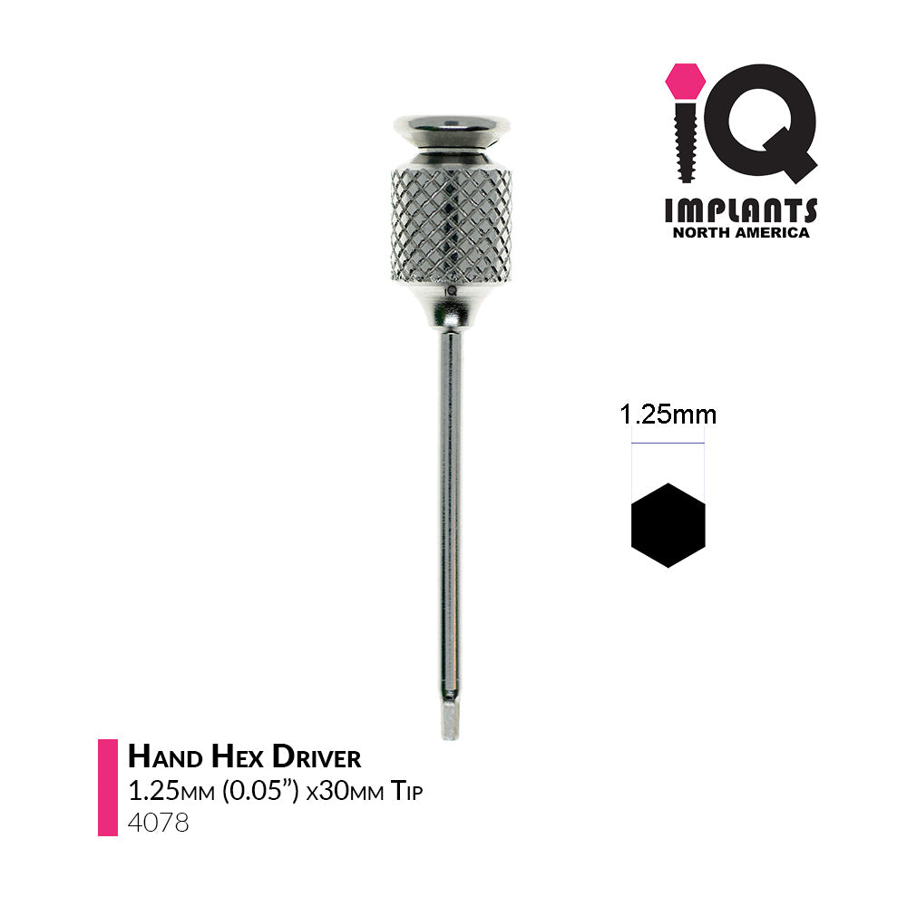 Hand Hex Driver, 1.25mm x30mm