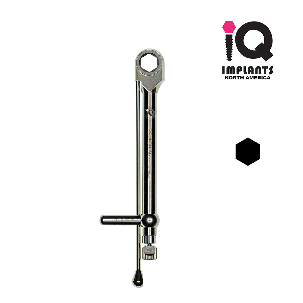 Torque Indicating Ratchet Wrench 35-100Ncm, Hex Head