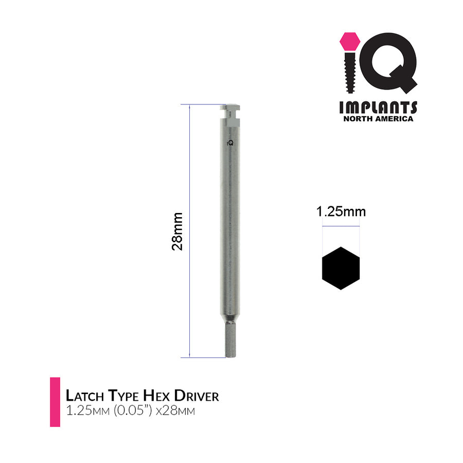 Hex Driver Latch Type for Low Speed, 1.25mm (0.05") Long
