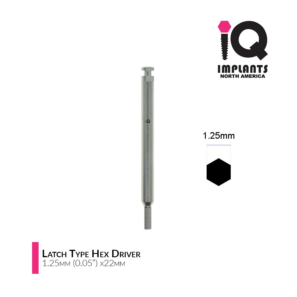 Hex Driver Latch Type for Low Speed, 1.25mm (0.05") Long