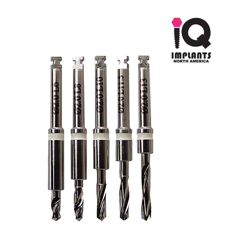 Straight Drills with Integral Stoppers, 2.0mm - 5pc Set