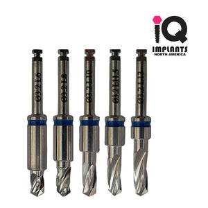 Straight Drills with Integral Stoppers, 3.2mm - 5pc Set