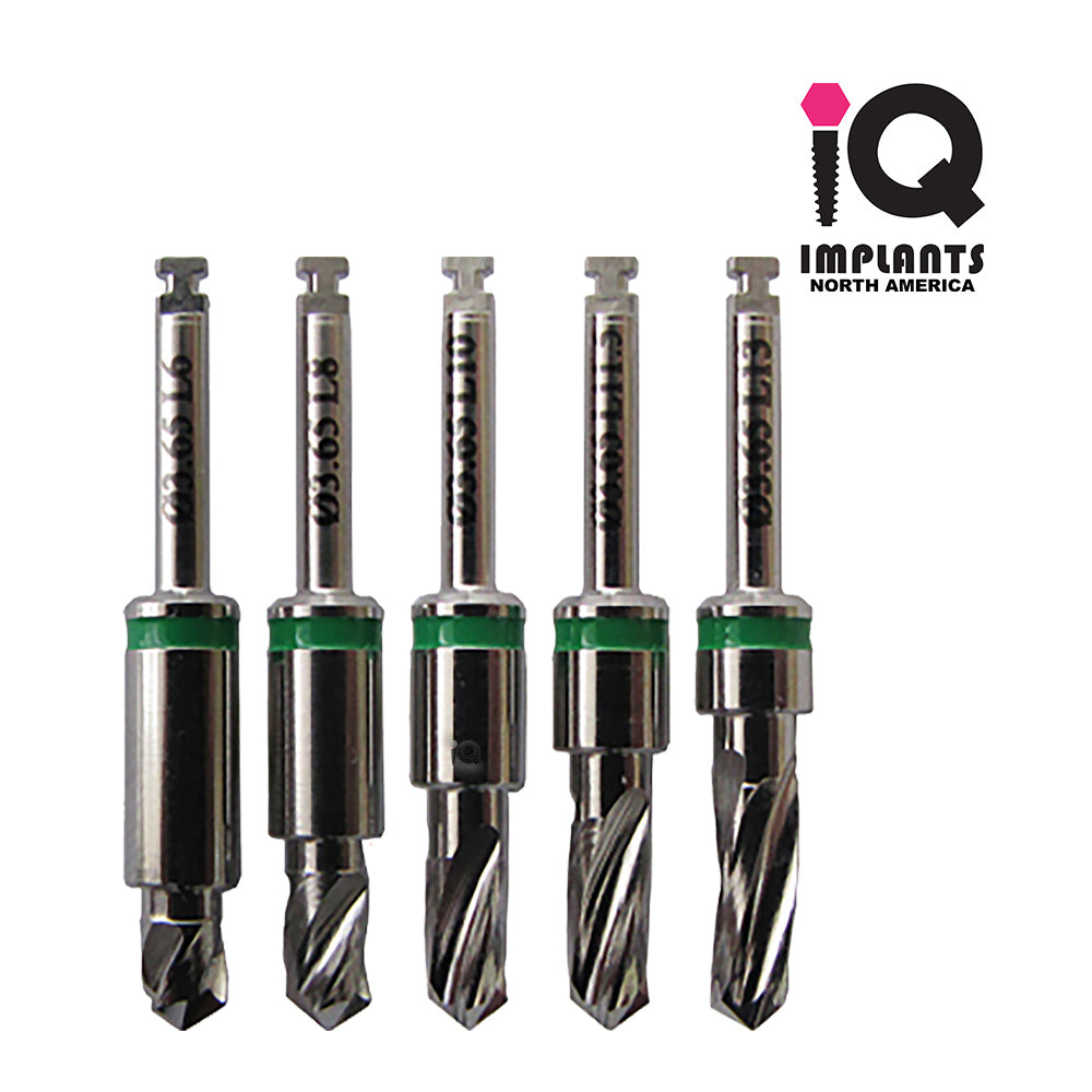 Straight Drills with Integral Stoppers, 3.65mm - 5pc Set