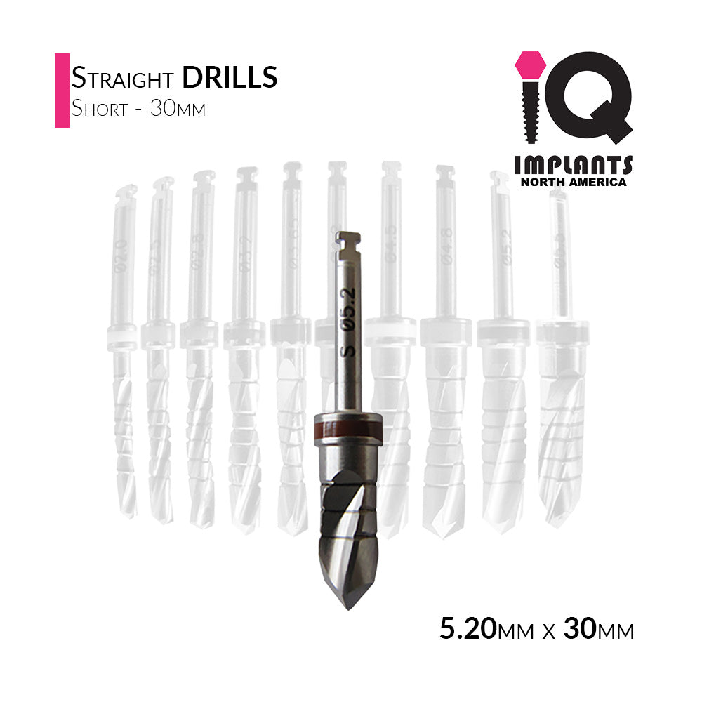 Straight Drill Short, 5.20mmD x 30mmL