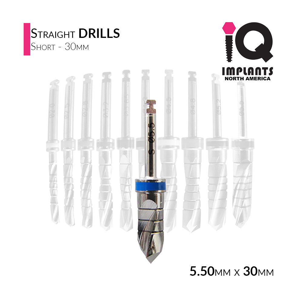 Straight Drill Short, 5.50mmD x 30mmL