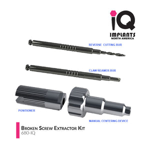 Broken Screw Extractor Kit for IQ Implants and Compatibles
