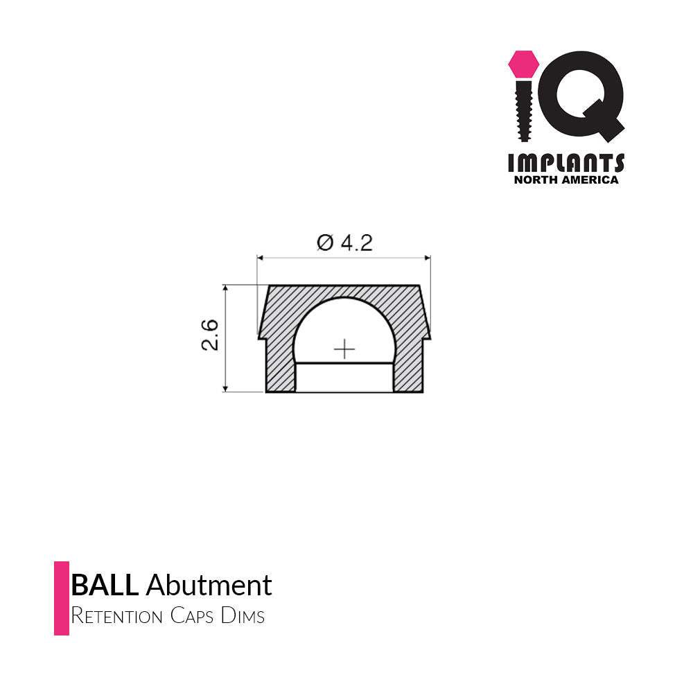 Ball Abutment Denture Replacement Housing Assembly (10 Pack)