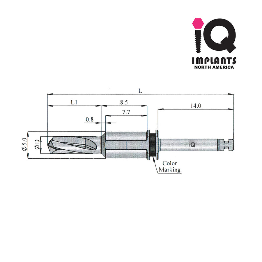 Guided Surgery Replacement Drills, 2.8mm Set
