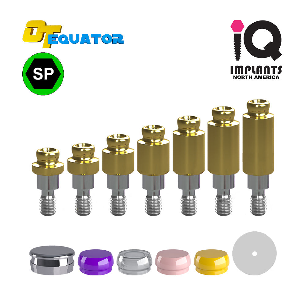 IQ IMPLANTS® Smart & Master EQUATOR Internal Hex SP 3.75 Platform