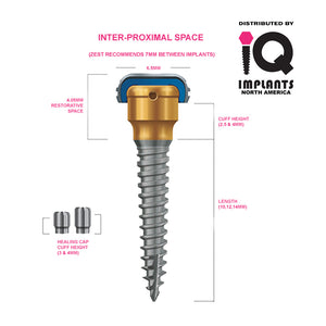 LOCATOR Implants (LODI) in Narrow Range (2.4-2.9mm), All-in-One Pack