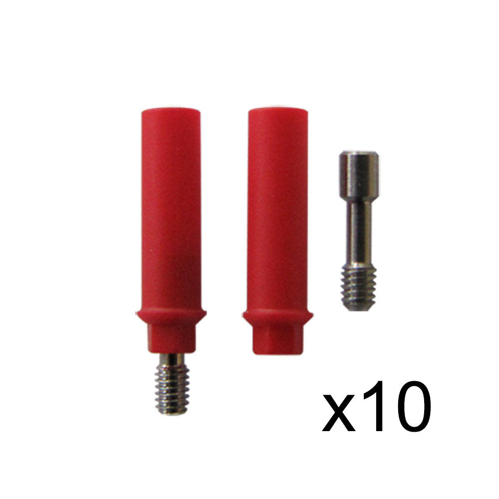 Plastic Castable Abutments with Hex (Anti-Rotational), Set of 10