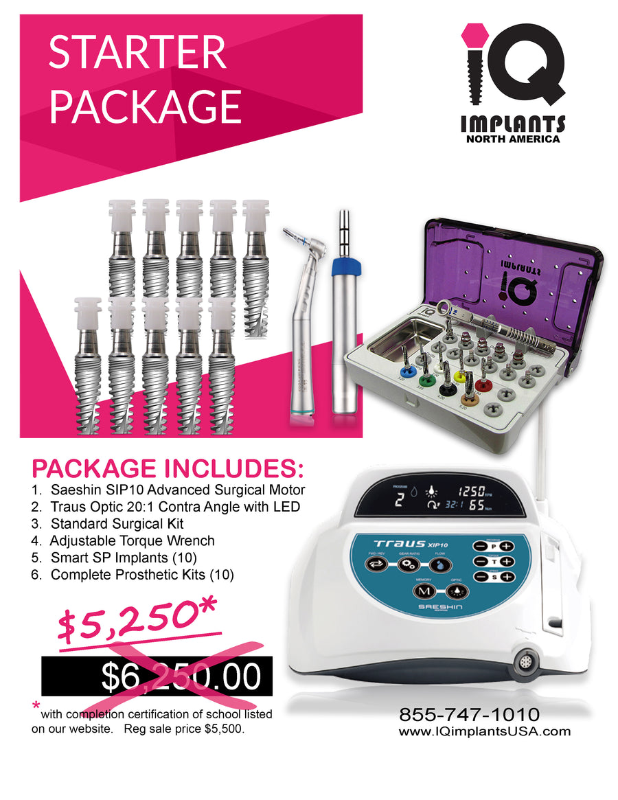 Surgical Implant Combo Standard Starter Package with Motor