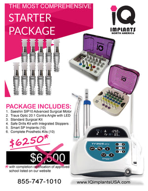 Surgical Implant Combo Premium Starter Package with Motor