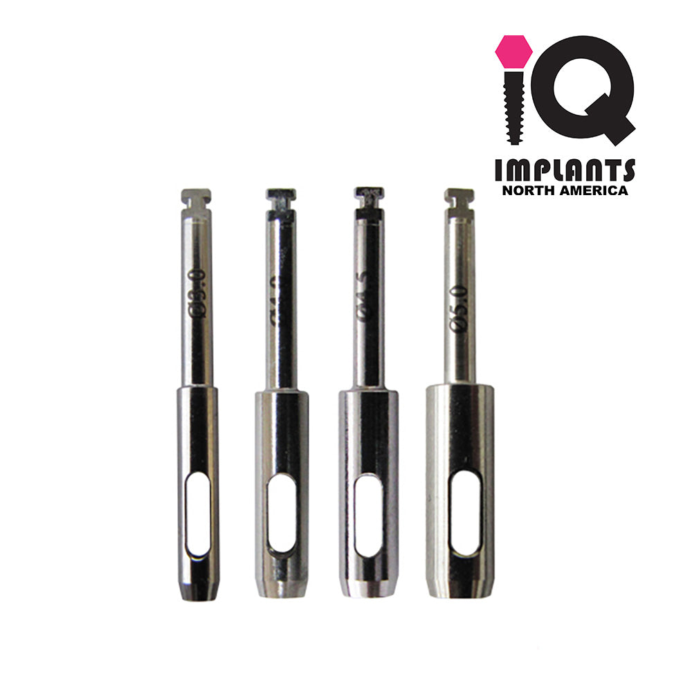 Tissue Punch Rotary Drills Set of 4, Latch Type IQ IMPLANTS USA