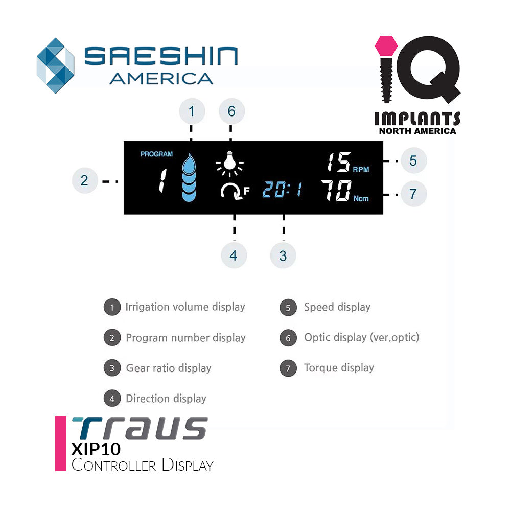 Traus SIP10 Advanced Surgical Implant Motor Set 20:1 (Optic)