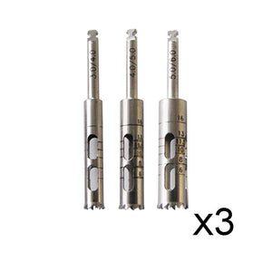 SPECIAL:  Set of 3 Trephine Drills (3-4-5mm)